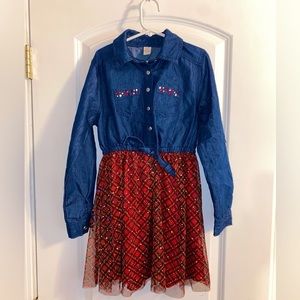 Sweet butterflies long sleeve dress